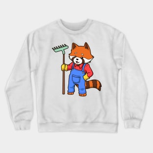 Love to garden - Gardener Red Panda Crewneck Sweatshirt